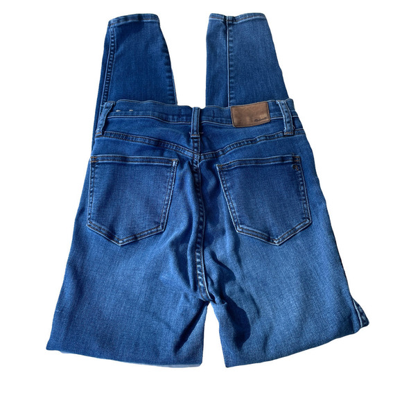 Madewell 10" High-Rise Skinny Blue Jeans  - Size 26 - Picture 3 of 9